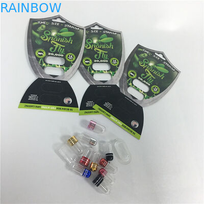 บรรจุภัณฑ์บรรจุภัณฑ์พลาสติกแบบรีไซเคิลได้ Fly บัตรเสริมแคปซูลยาแบบกระสุนพร้อมกระสุน