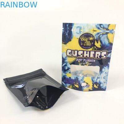 Mylar ฟอยล์ถุง Gushers ธูปสมุนไพรบรรจุภัณฑ์บรรจุยายืนขึ้นกระเป๋าโลโก้ที่กำหนดเอง