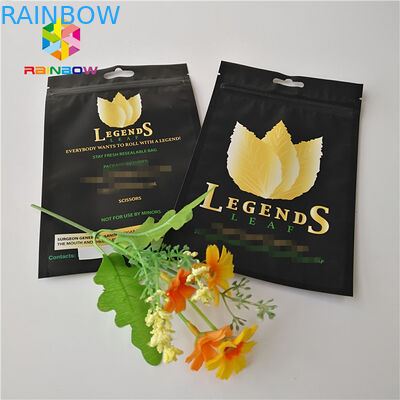 ที่กำหนดเองพิมพ์ลุกขึ้นยืนกระเป๋าฟอยล์ Mylar พลาสติก Ziplock ยาสูบท่อกระเป๋าสมุนไพรการใช้งาน