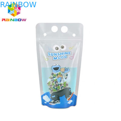 กราเวียร์พิมพ์ถุงพลาสติกบรรจุภัณฑ์หลอดที่มีสีสันสำหรับบรรจุเครื่องดื่มของเหลว