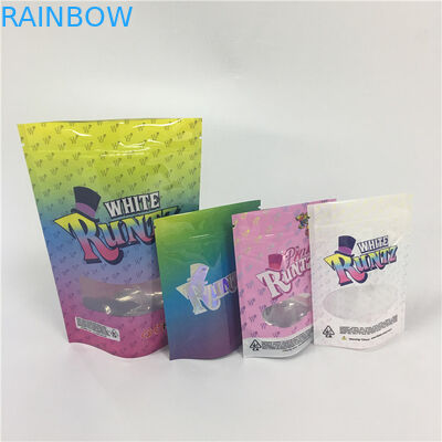 ฟอยล์บรรจุภัณฑ์ถุงธูปสมุนไพรลามิเนตฟอยล์ Mylar วัชพืช Weed Runtz พิสูจน์กลิ่น