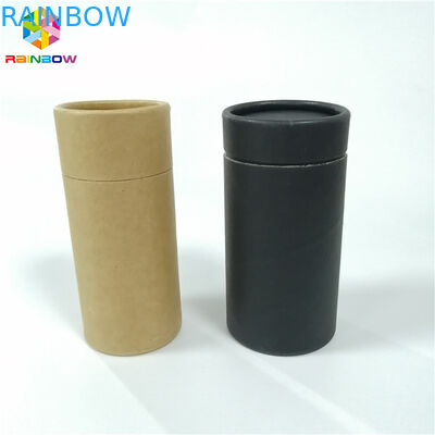 ขวดขี้ผึ้งกระดาษกล่องบรรจุภัณฑ์เครื่องสำอาง Push Up Tube วัสดุรีไซเคิลที่กำหนดเอง