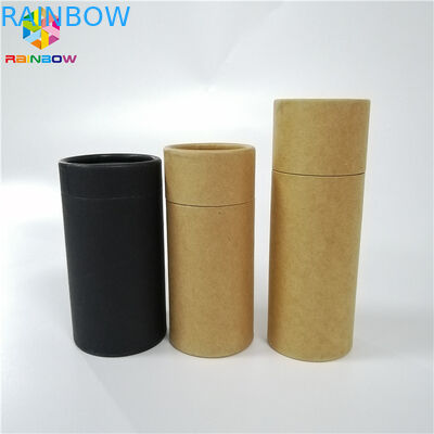 ขวดขี้ผึ้งกระดาษกล่องบรรจุภัณฑ์เครื่องสำอาง Push Up Tube วัสดุรีไซเคิลที่กำหนดเอง
