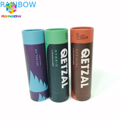 บรรจุภัณฑ์กล่องกระดาษคราฟท์โลโก้รูปทรงกลมที่กำหนดเองพิมพ์สำหรับของขวัญ / เครื่องสำอาง / อาหาร