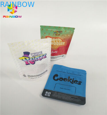 Childproof 3.5g Stand Up กระเป๋าซิปกระเป๋าปรับแต่งพิมพ์ Runtz แพ็คกลิ่นหลักฐาน