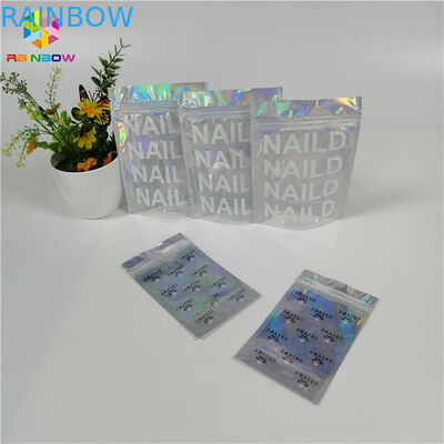 กระเป๋าเครื่องสำอางแต่งหน้าออแกไนเซอร์ยืนขึ้นหนึ่งด้านล้างบรรจุภัณฑ์เลเซอร์โฮโลแกรม