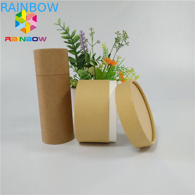 ชาผลไม้แห้งบรรจุภัณฑ์กล่องกระดาษบรรจุภัณฑ์บรรจุภัณฑ์ที่กำหนดเองผลักดันได้หลอดคราฟท์