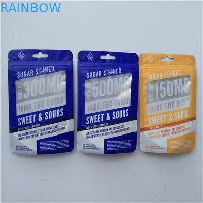 ผนึกซิปล็อคอลูมิเนียมฟอยล์ถุงอาหารป้องกันความชื้นสามด้านปิดผนึก