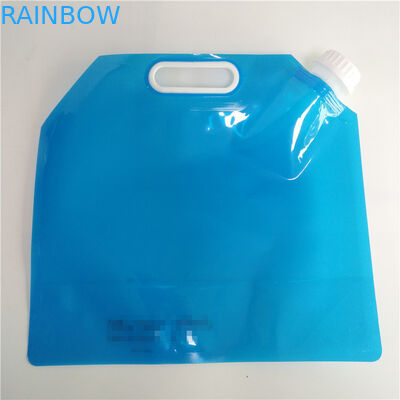 ถุงเก็บของเหลวกลางแจ้งน้ำดื่มซองตั้งพวยพร้อมหูหิ้ว