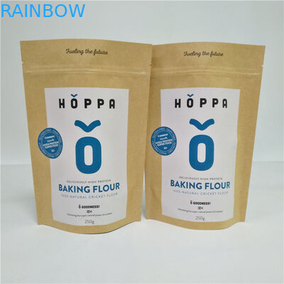 สีน้ำตาลธรรมชาติที่กำหนดเองถุงกระดาษกระเป๋าสำหรับชาอาหารแห้งแพคเกจเครื่องเทศถั่ว