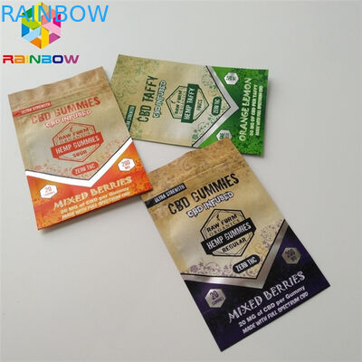 Runtz Mylar คุกกี้บรรจุภัณฑ์สมุนไพรบรรจุภัณฑ์ซิปล็อคที่ทนทาน