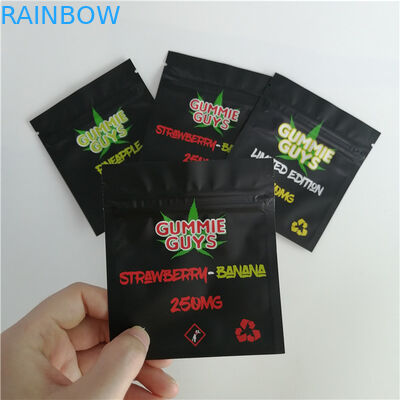 อลูมิเนียมฟอยล์ซิปล็อคถุงพลาสติกบรรจุภัณฑ์ผนึกสามด้านปิดผนึก