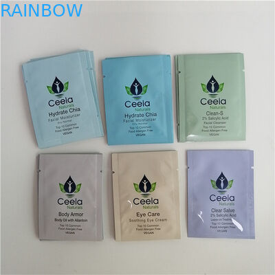 อลูมิเนียมฟอยล์ซิปล็อคถุงพลาสติกบรรจุภัณฑ์ผนึกสามด้านปิดผนึก