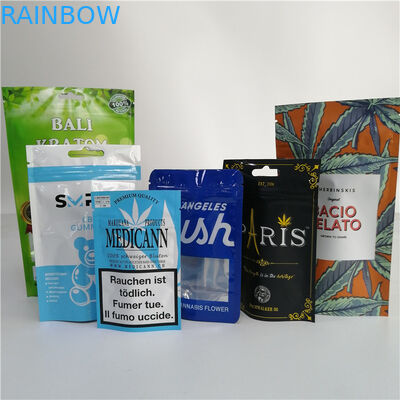 ถุง Ziplock พลาสติกถุงบรรจุภัณฑ์ที่ย่อยสลายได้ทางชีวภาพสำหรับอาหาร / ผลไม้แห้ง