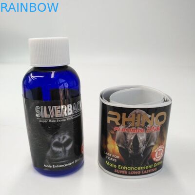 เสร็จสิ้นบรรจุภัณฑ์พุพองบรรจุภัณฑ์บัตรกาวตนเอง Adhensive สติ๊กเกอร์แรดสติ๊กเกอร์สำหรับเครื่องดื่มเสริมชาย