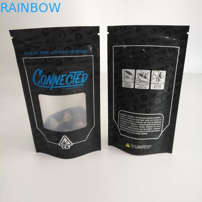 กลิ่นซิปผนึกพิสูจน์ได้ยืนขึ้นถุงซิปด้วยอลูมิเนียมหน้าต่างภายใน