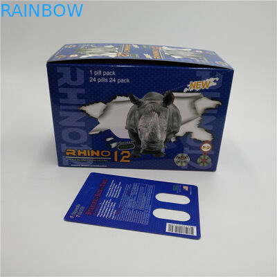 โพไซดอนเพศยาแข็ง Rox เพศแคปซูลบรรจุภัณฑ์บัตรตุ่มโลโก้ที่กำหนดเอง