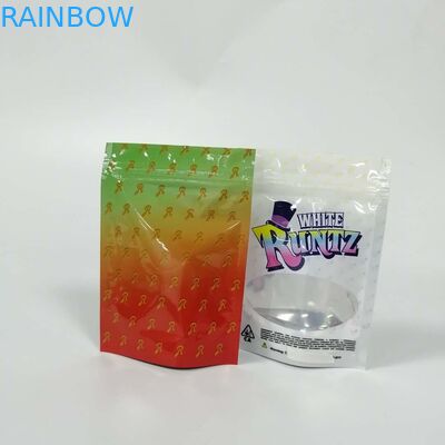 Stand Up Ziplock Gummy Bear Grip ถุงซีลคุกกี้ Runtz Gruntz วัชพืชบรรจุภัณฑ์