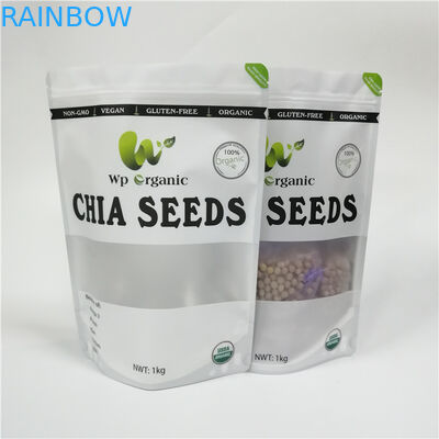 Smell Proof Snack Bag บรรจุภัณฑ์ถุงแป้งพัฟคุกกี้พร้อม Windows Foggy ด้านหน้า