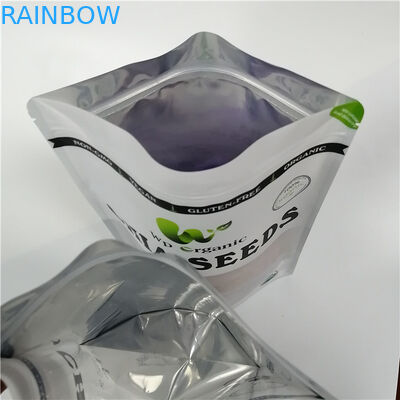 Smell Proof Snack Bag บรรจุภัณฑ์ถุงแป้งพัฟคุกกี้พร้อม Windows Foggy ด้านหน้า