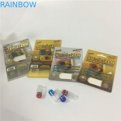 บรรจุภัณฑ์บัตรตุ่ม CBD กระดาษเพิ่มการใช้ยาด้วยกล่องแสดง UV