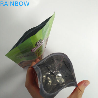 การพิมพ์ดิจิตอลยืนขึ้นถุงซิปกระเป๋าสัตว์เลี้ยงบรรจุอาหารวัสดุพลาสติก