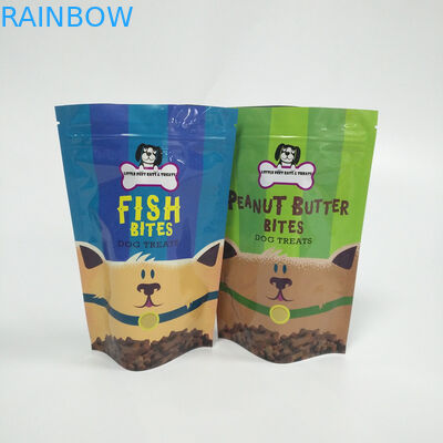 การพิมพ์ดิจิตอลยืนขึ้นถุงซิปกระเป๋าสัตว์เลี้ยงบรรจุอาหารวัสดุพลาสติก