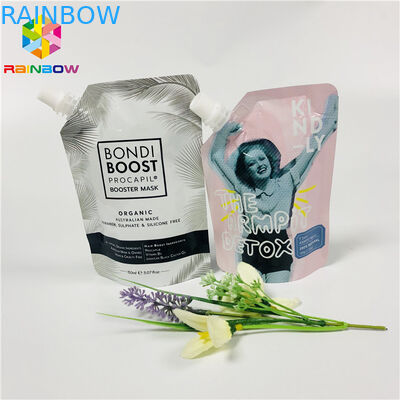 Doypack อาหารเกรด Stand Up Pouches เจลล้างหน้านำมาใช้ใหม่บรรจุของเหลวหน้ากาก