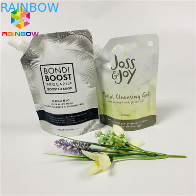 Doypack อาหารเกรด Stand Up Pouches เจลล้างหน้านำมาใช้ใหม่บรรจุของเหลวหน้ากาก