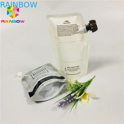 Doypack อาหารเกรด Stand Up Pouches เจลล้างหน้านำมาใช้ใหม่บรรจุของเหลวหน้ากาก