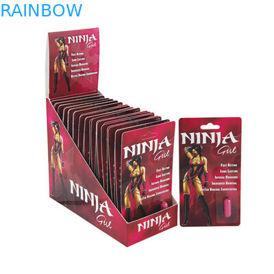 Rhino 69 Capsule Pill บัตรพลาสติกบรรจุภัณฑ์พุพองเสือดำ / Mamba / Rhino V7
