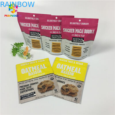 กราเวียร์พิมพ์ Stand Up Ziplock บรรจุถุงผงวานิลลากาแฟ / นมโปรตีน