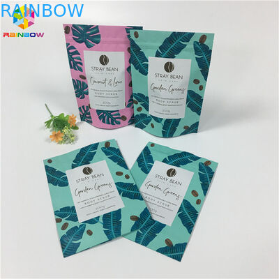 อลูมิเนียมฟอยล์ Barrier สูงที่กำหนดเองพิมพ์ถุงขนมขบเคี้ยวสำหรับเกลือทะเล / บอดี้สครับ