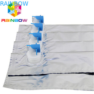 10L BiB อลูมิเนียมฟอยล์ไวน์ยืนขึ้นกระเป๋าพวย / วาล์วถุงเก็บองค์การอาหารและยารับรอง