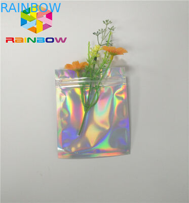 Mylar โฮโลแกรมซิปถุงกระดาษที่กำหนดเองสำหรับผลิตภัณฑ์กาวขนตา