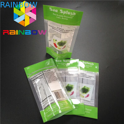 อลูมิเนียมฟอยล์ย่อยสลายได้ Stand Up Pouch บรรจุภัณฑ์ Bath Crumble Salt Body Bag