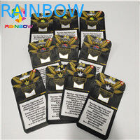 ถุงไมลาร์ป้องกันกลิ่นแบบผนึก 3.5 กรัม K ยืนขึ้นถุงสำหรับบรรจุภัณฑ์น้ำมันกัญชา CBD