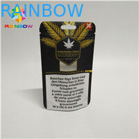 ถุงไมลาร์ป้องกันกลิ่นแบบผนึก 3.5 กรัม K ยืนขึ้นถุงสำหรับบรรจุภัณฑ์น้ำมันกัญชา CBD