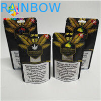 อายุการใช้งานที่ยาวนานของซองฟอยล์บรรจุภัณฑ์ถุงซีลความร้อน 1 / 8oz 1 / 2oz 1oz CBD Gummies