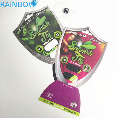 แรดยาแคปซูลบรรจุภัณฑ์พุพองการ์ดแสดงผลกล่องเพศชายเพิ่มประสิทธิภาพทางเพศ