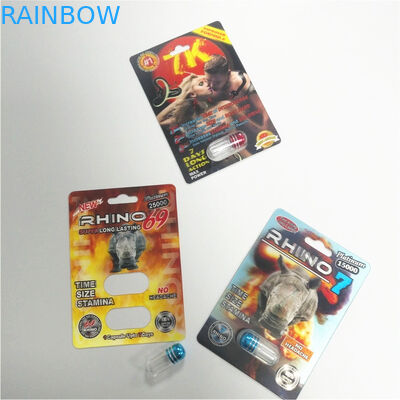 บัฟฟาโลแฮปปี้เวลาบรรจุภัณฑ์พุพองบรรจุภัณฑ์แรดยาบรรจุภัณฑ์กระดาษการ์ดแบบกำหนดเอง