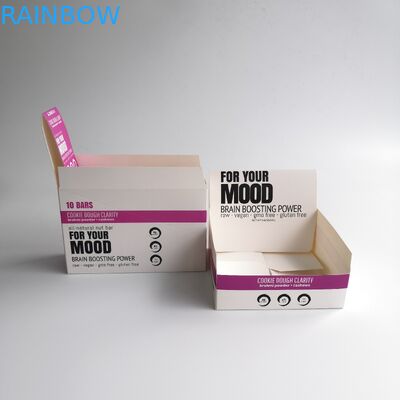 กล่องบรรจุภัณฑ์กระดาษแข็งคราฟท์เป็นมิตรกับสิ่งแวดล้อมขายปลีกบรรจุภัณฑ์พับได้สำหรับช็อคโกแลต