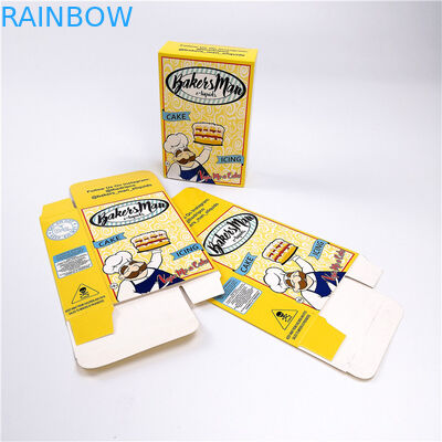 กระดาษแข็งลูกฟูกกล่องกระดาษพิมพ์แบบกำหนดเองสี CMYK สำหรับบรรจุภัณฑ์อาหารด้านนอก