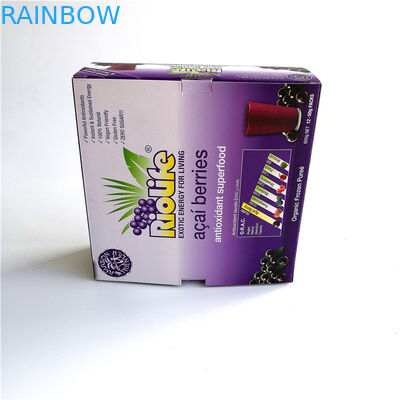 รีไซเคิลบรรจุภัณฑ์กล่องกระดาษพับได้ขนาดที่กำหนดเองแสดงกล่องกระดาษสำหรับผลเบอร์รี่