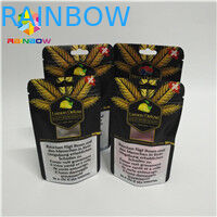 Doypack k กระเป๋าอลูมิเนียมฟอยล์พรีเมี่ยม CBD Hemp Flower Tea บรรจุภัณฑ์กันกลิ่นเด็กกระเป๋าทน