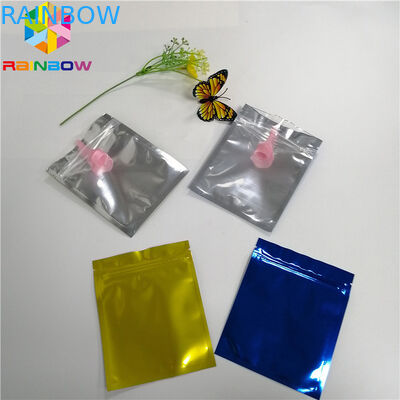 Mylar Bag Stand Up Spout กระเป๋าใสด้านหน้าฟอยล์สามด้านประทับตราความร้อน