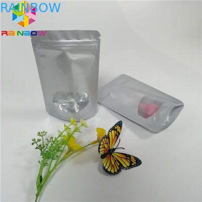 บรรจุภัณฑ์ซองฟอยล์อลูมิเนียมขนาดเล็กบรรจุซองขนม Ziplock ที่รีไซเคิลได้