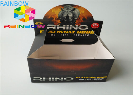 กล่องรีไซเคิลเคาน์เตอร์ขายปลีกกระดาษลูกฟูกสำหรับแสดงไอ Vape E- ของเหลว E- น้ำผลไม้