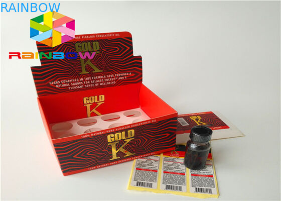 กล่องรีไซเคิลเคาน์เตอร์ขายปลีกกระดาษลูกฟูกสำหรับแสดงไอ Vape E- ของเหลว E- น้ำผลไม้