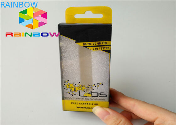 บรรจุภัณฑ์กล่องกระดาษอายุการใช้งานยาวนาน 0.5ml - 30ml CBD บรรจุขวดหยดน้ำมัน